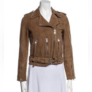 AllSaints Suede Biker Jacket